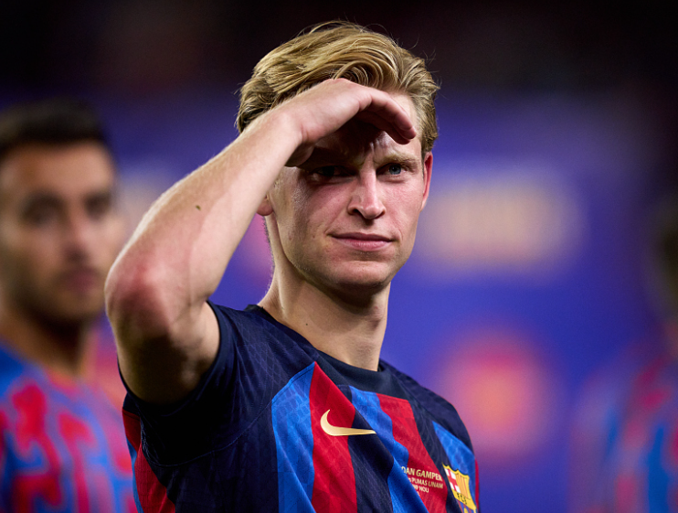 <a href='https://www.m.162175.com/news/tag/284.html' style='color: blue;'>西甲</a>第12輪巴薩客勝塞爾塔，德容紅牌離場后社交媒體表態(tài)